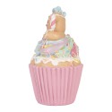 Clayre & Eef Decorative Figurine Cupcake Ø 9x16 cm Pink Plastic