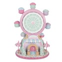 Clayre & Eef Christmas Decoration Figurine Giant Wheel 23x17x31 cm Pink Plastic