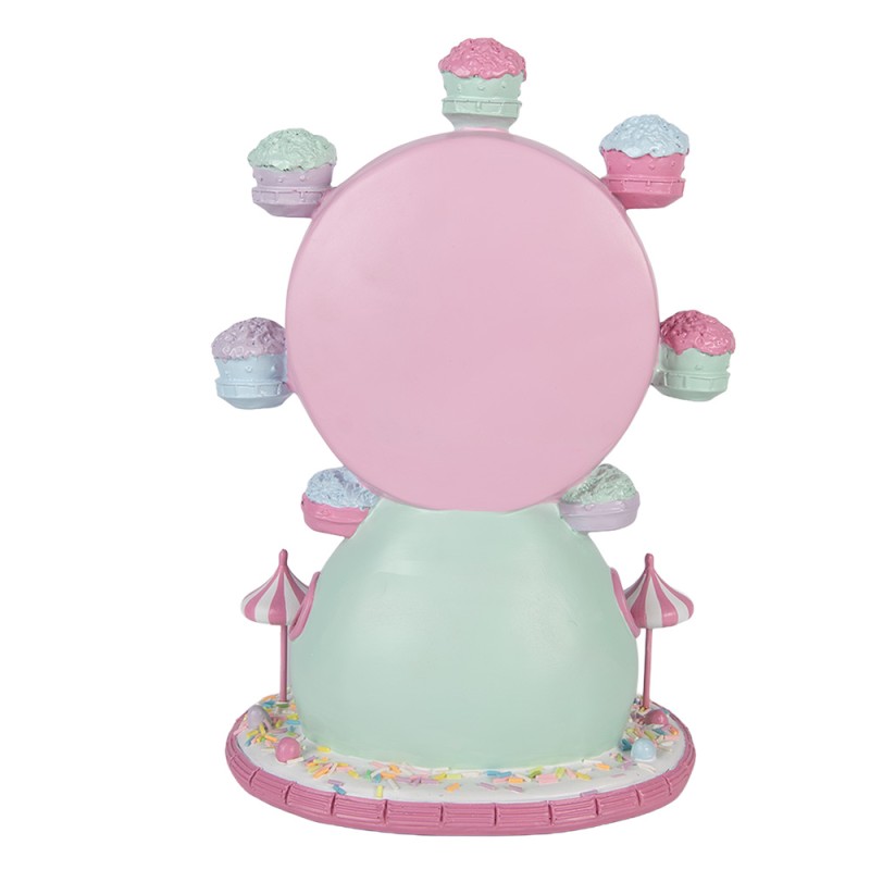 Clayre & Eef Christmas Decoration Figurine Giant Wheel 23x17x31 cm Pink Plastic