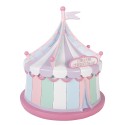 Clayre & Eef Statuetta decorativa di Natale Ø 21x20 cm Rosa Plastica