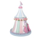 Clayre & Eef Statuetta decorativa di Natale Ø 20x29 cm Rosa Plastica