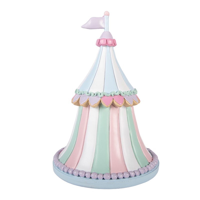 Clayre & Eef Statuetta decorativa di Natale Ø 20x29 cm Rosa Plastica