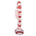 Clayre & Eef Statuetta decorativa di Natale Bastoncino di zucchero 11x6x20 cm Rosso Plastica