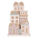 Clayre & Eef Casa di pan di zenzero 26x10x40 cm Marrone Plastica