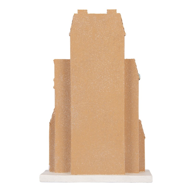 Clayre & Eef Casa di pan di zenzero 26x10x40 cm Marrone Plastica
