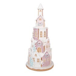 Clayre & Eef Gingerbread house 26x10x40 cm Brown Plastic