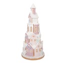 Clayre & Eef Gingerbread house 26x10x40 cm Brown Plastic