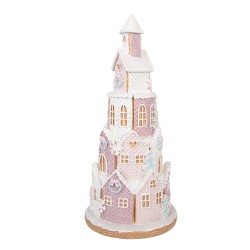 Clayre & Eef Gingerbread house 26x10x40 cm Brown Plastic