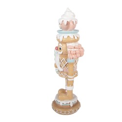 Clayre & Eef Décoration de Noël Image Casse-noisette 11x11x32 cm Marron Plastique