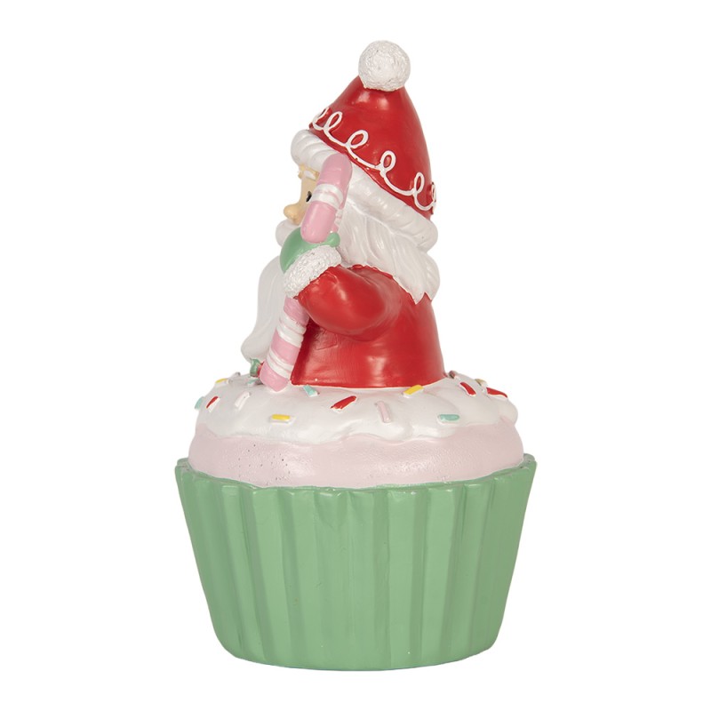 Clayre & Eef Décoration de Noël Image Père Noël 10x8x14 cm Rouge Plastique