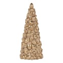 Clayre & Eef Weihnachtsdekorationsfigur Weihnachtsbaum Ø 13x31 cm Braun Kunststoff