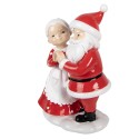 Clayre & Eef Décoration de Noël Image Père Noël 16x10x23 cm Rouge Plastique