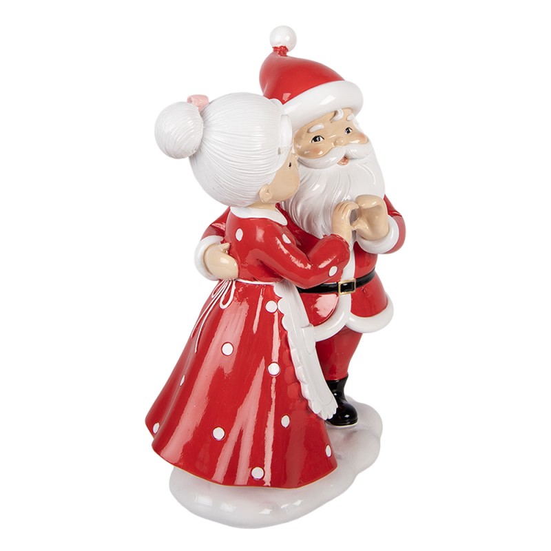 Clayre & Eef Décoration de Noël Image Père Noël 16x10x23 cm Rouge Plastique