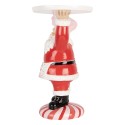Clayre & Eef Weihnachtsdekorationsfigur Weihnachtsmann 21x14x27 cm Rot Kunststoff
