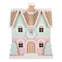 Clayre & Eef Casa di pan di zenzero 38x20x48 cm Marrone Plastica