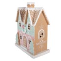 Clayre & Eef Casa di pan di zenzero 38x20x48 cm Marrone Plastica
