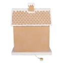 Clayre & Eef Casa di pan di zenzero 38x20x48 cm Marrone Plastica