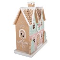 Clayre & Eef Casa di pan di zenzero 38x20x48 cm Marrone Plastica