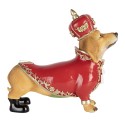 Clayre & Eef Décoration de Noël Image Chien 22x10x19 cm Marron Plastique