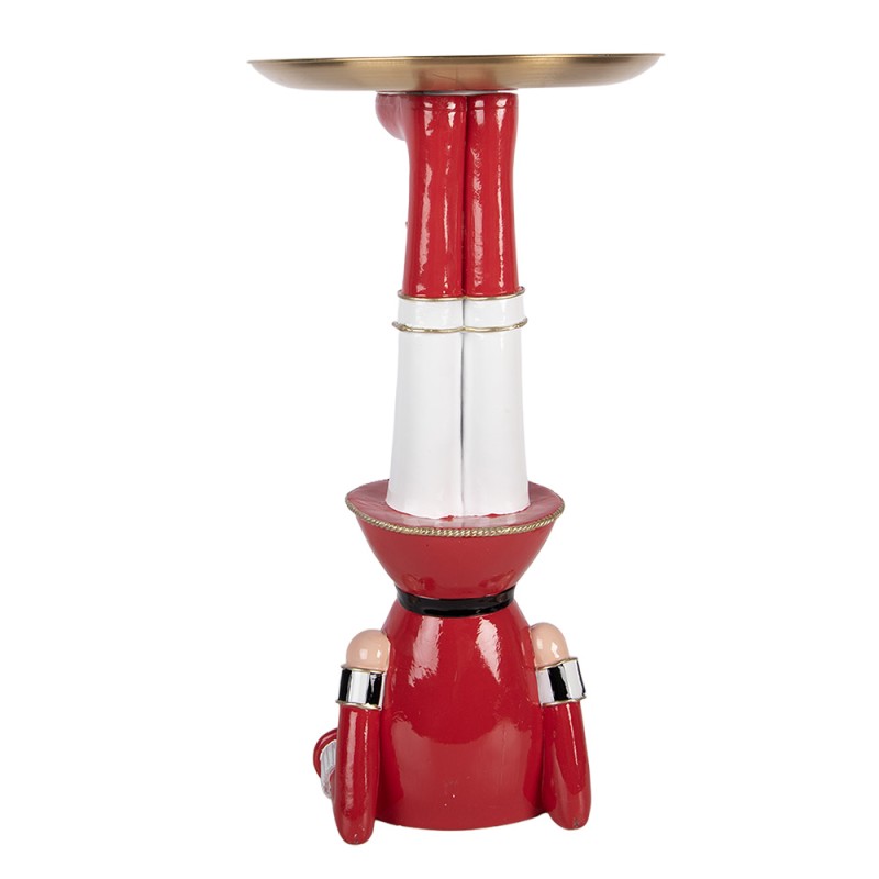 Clayre & Eef Décoration de Noël Image Casse-noisette 23x30x43 cm Rouge Plastique
