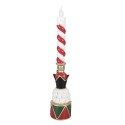 Clayre & Eef Kerzenständer 9x10x45 cm Rot Kunststoff