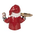 Clayre & Eef Weihnachtsdekorationsfigur Weihnachtsmann 35x22x25 cm Rot Kunststoff