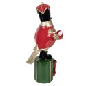 Clayre & Eef Statuetta decorativa di Natale Uccello 11x13x30 cm Color oro Plastica