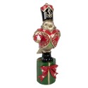 Clayre & Eef Statuetta decorativa di Natale Uccello 11x13x30 cm Color oro Plastica