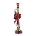 Clayre & Eef Candle holder 15x12x45 cm Gold colored Plastic