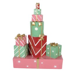 Clayre & Eef Statuetta decorativa di Natale Regalo 27x12x36 cm Verde Plastica