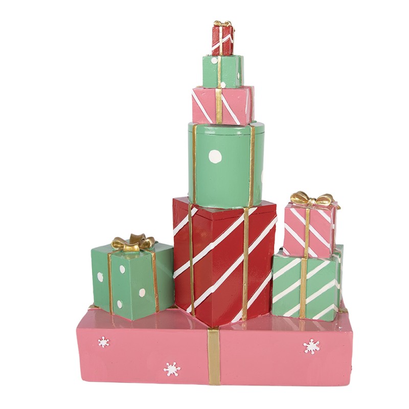Clayre & Eef Statuetta decorativa di Natale Regalo 27x12x36 cm Verde Plastica