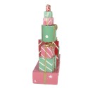 Clayre & Eef Statuetta decorativa di Natale Regalo 27x12x36 cm Verde Plastica