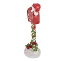 Clayre & Eef Décoration de Noël Image Boîte aux lettres 8x6x17 cm Rouge Plastique
