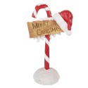 Clayre & Eef Christmas Decoration Figurine Candy Cane 10x6x17 cm Red Plastic