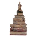 Clayre & Eef Statuetta decorativa Libri 17x15x33 cm Rosso Plastica