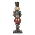 Clayre & Eef Weihnachtsdekorationsfigur Nussknacker 10x9x29 cm Rot Kunststoff