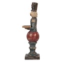 Clayre & Eef Weihnachtsdekorationsfigur Nussknacker 10x9x29 cm Rot Kunststoff