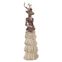Clayre & Eef Dekorationsfigur Hirsch 13x11x41 cm Braun Kunststoff
