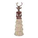 Clayre & Eef Dekorationsfigur Hirsch 13x11x41 cm Braun Kunststoff