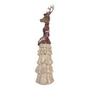 Clayre & Eef Dekorationsfigur Hirsch 13x11x41 cm Braun Kunststoff