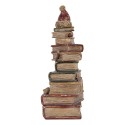 Clayre & Eef Dekorationsfigur Bücher 13x10x26 cm Rot Kunststoff