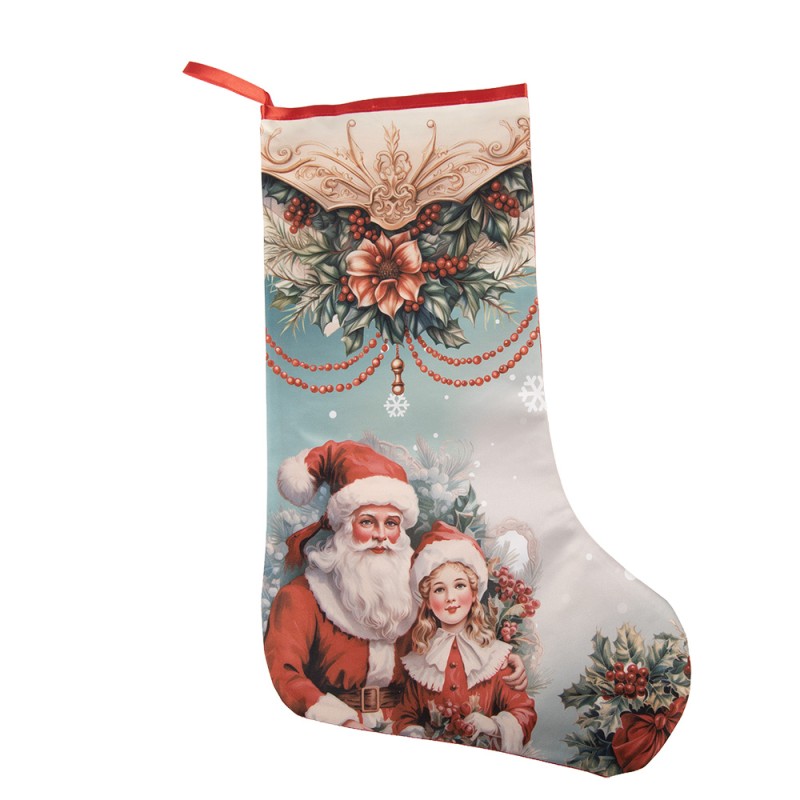 Clayre & Eef Chaussettes de Noël Bleu Synthétique