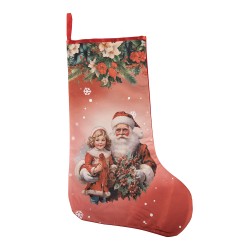 Clayre & Eef Kerstsokken Rood Synthetisch