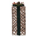 Clayre & Eef Christmas Decoration Figurine Gift 20x20x53 cm Brown Rattan
