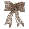 Clayre & Eef Christmas Decoration with LED Lighting 41x10x51 cm / 3xAA Brown Rattan