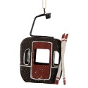 Clayre & Eef Weihnachtsanhänger 7x5x12 cm Grau Metall