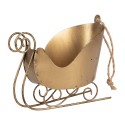 Clayre & Eef Ornamento Natalizio Slitta 14x7x12 cm Color oro Metallo