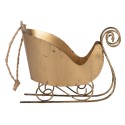Clayre & Eef Ornamento Natalizio Slitta 14x7x12 cm Color oro Metallo