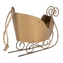 Clayre & Eef Ornamento Natalizio Slitta 14x7x12 cm Color oro Metallo