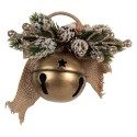 Clayre & Eef Christmas Decoration Figurine Bell 16x7x13 cm Gold colored Metal